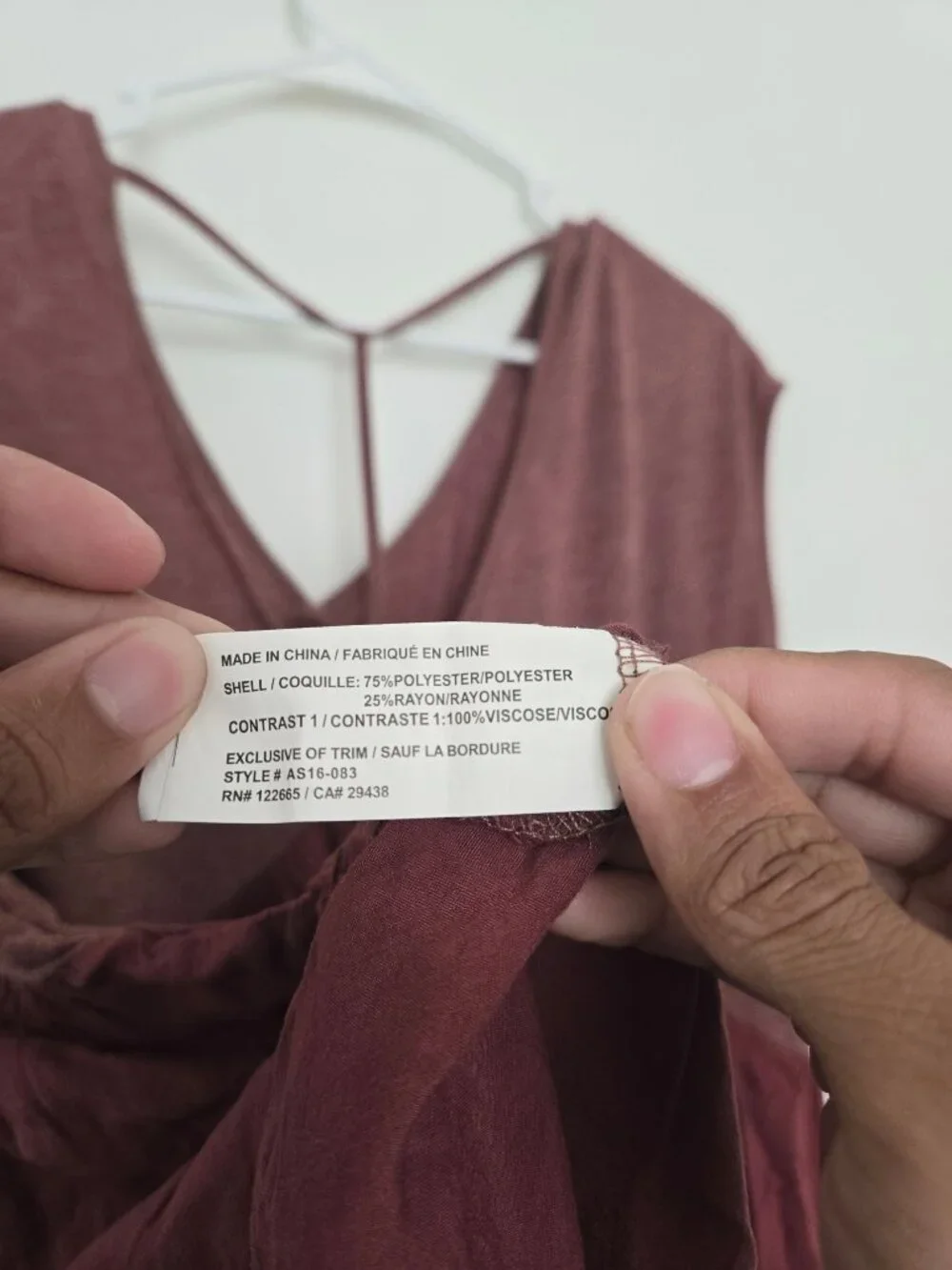 Anthropologie Meadow Rue Mauve/Wine Quincy Top - Picture 4 of 5